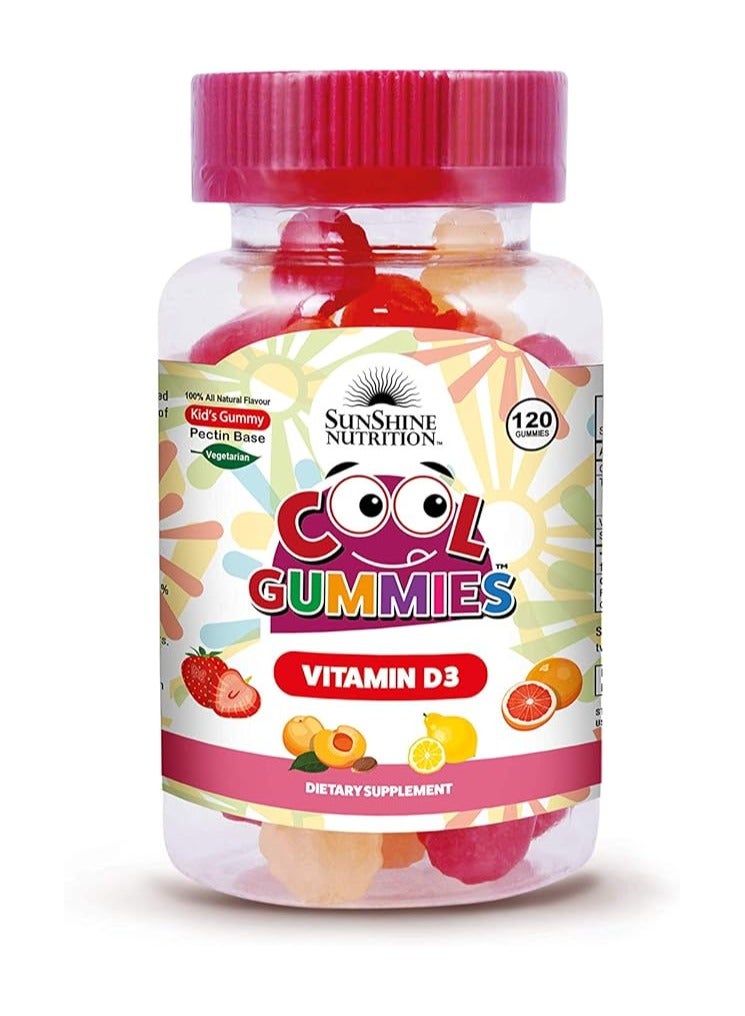 SUNSHINE NUTRITION Cool Gummies Vitamin D3, 120'S  - Image 1