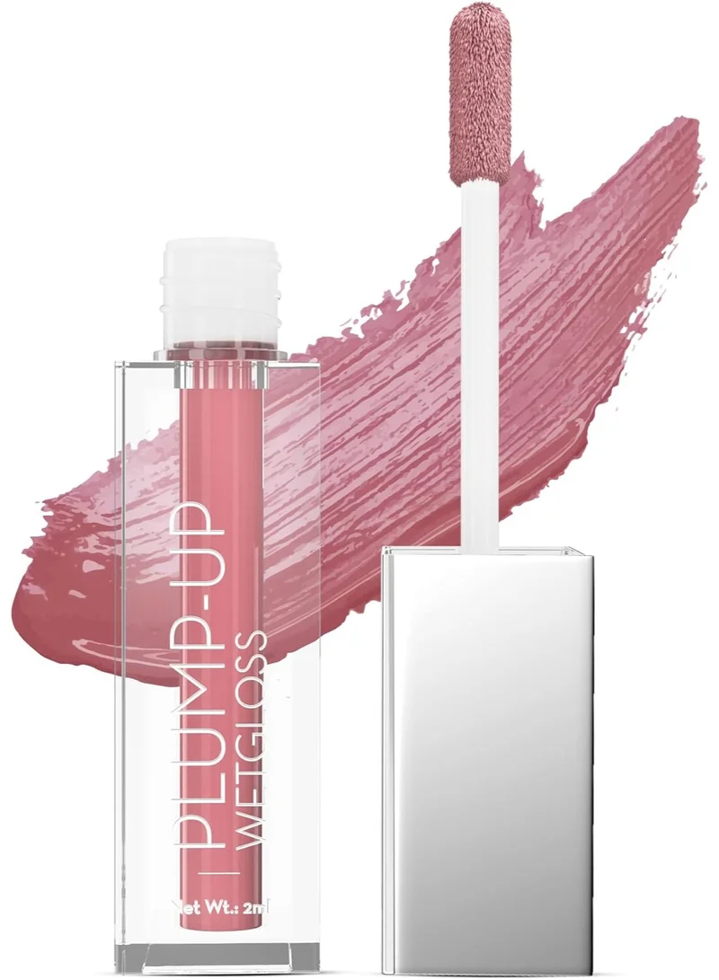 Swiss Beauty Swiss Beauty Plump-Up Wet Lightweight Lip Gloss With High Shine Glossy Finish For Fuller And Plump Lips | Shade- Mauve Muse, 2Ml|