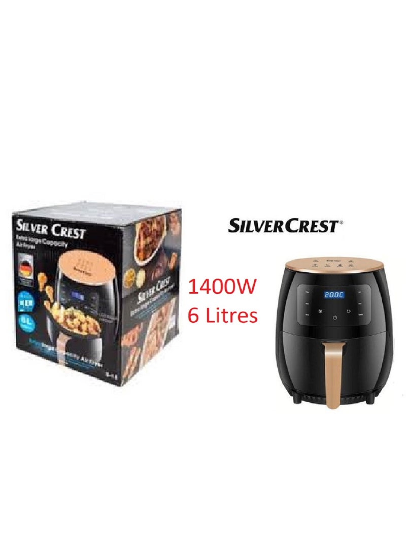 Multi-function digital air fryer with touch screen, 6 liters, 1400 watts