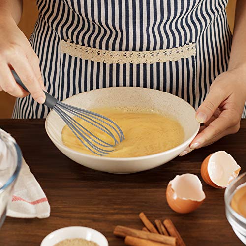 Country Kitchen Stainless Steel Silicone Tipped Kitchen Food BBQ and Cooking Tongs for Non Stick Cookware, BPA Fee, Stylish, Sturdy, Locking, Grill Tongs, Gunmetal, Tong and Whisk Set, Gray - Image 4
