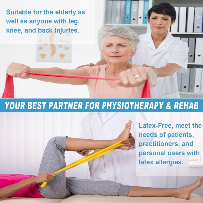 londys Resistance Bands Set - 5 Color-Coded Non-Latex Stretching Yoga Straps for Upper & Lower Body Workouts - Image 4