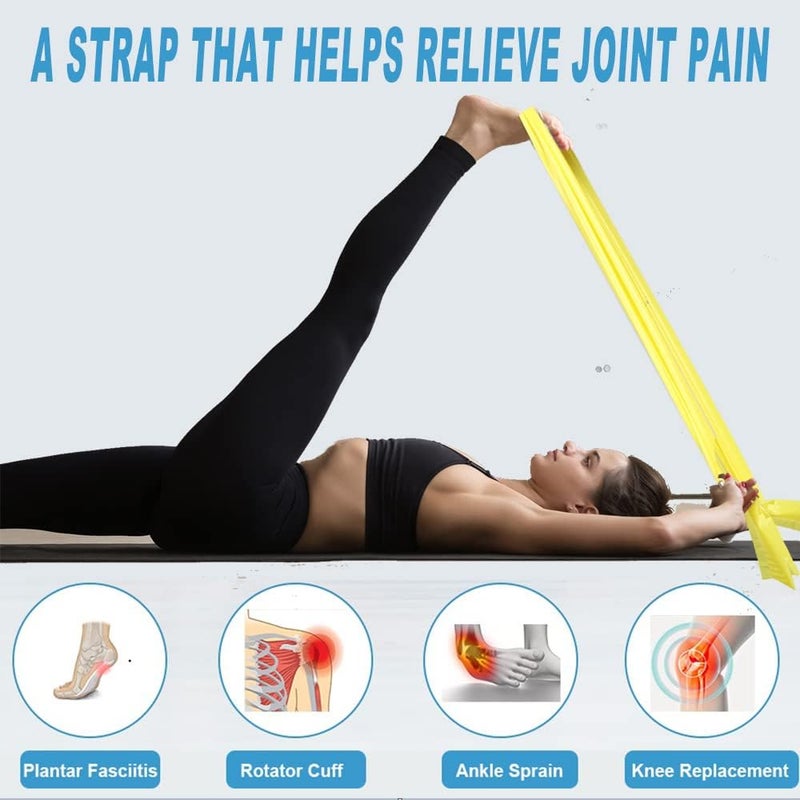 londys Resistance Bands Set - 5 Color-Coded Non-Latex Stretching Yoga Straps for Upper & Lower Body Workouts - Image 3