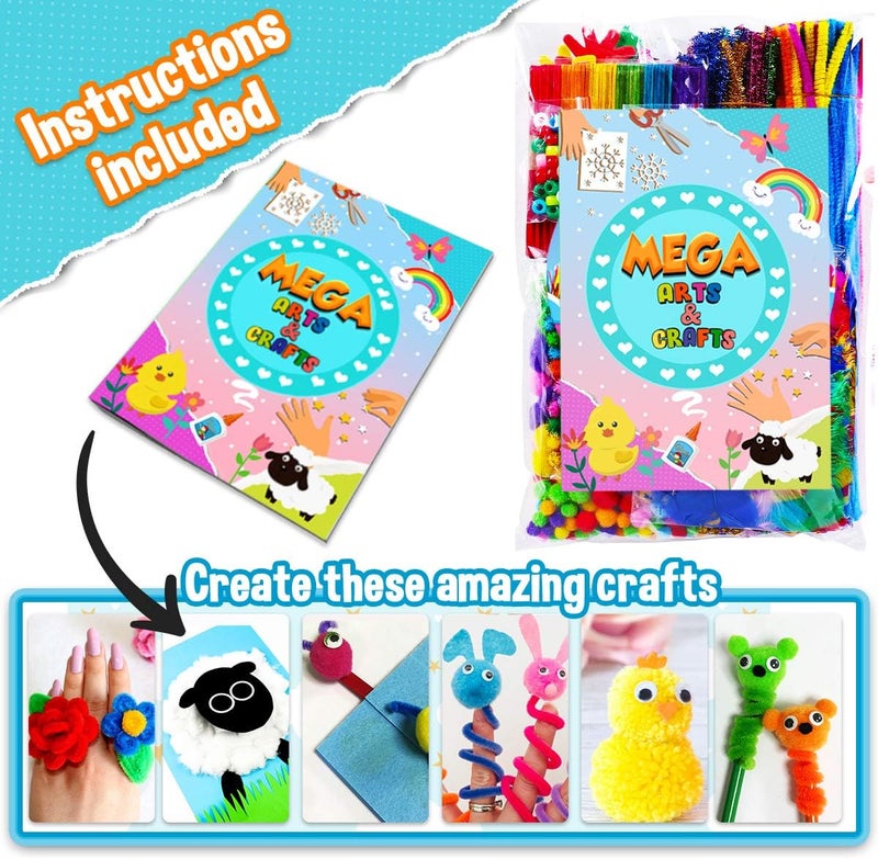 Goody King Arts and Crafts Supplies for Kids - All in One Kid Crafts Toddler Activities Kids School Supplies Age 4 5 6 7 8 Years Old Craft Art Supply Kit Kindergarten Homeschool - Image 2