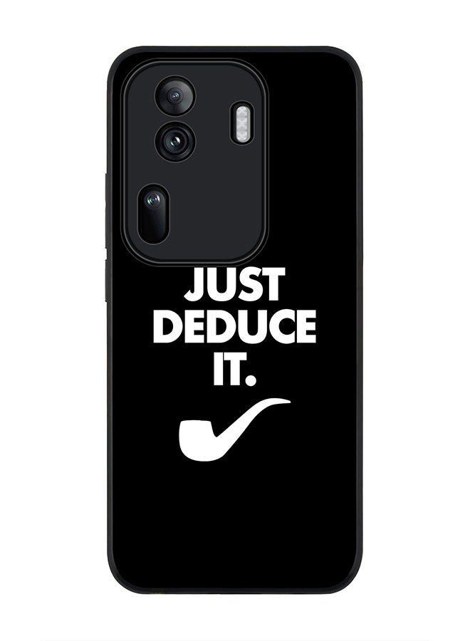 Stylizedd Rugged Black Edge Case for Oppo Reno11 Pro, Slim fit Soft Case Flexible Rubber Edges Anti Drop TPU Gel Thin Cover -  Just deduce it - Image 1