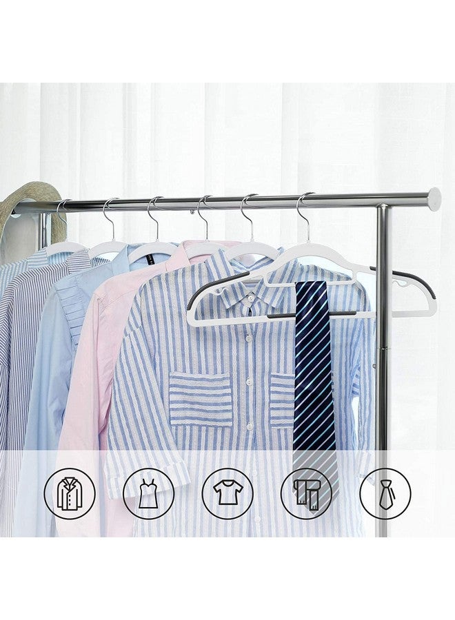 HOLLIO Plastic Hangers Heavy Duty Clothes Hangers with Non-Slip Pads Space Saving 0.2" Thickness Super Lightweight Organizer Clothes Hanger for Wardrobe,Multi Purpose Use for Clothing Hanging (22) - Image 5
