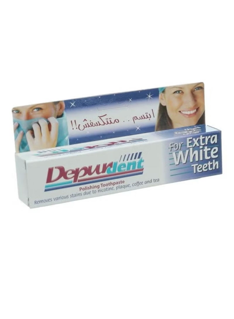 DEPURDENT Polishing Toothpaste For Extra White Teeth Multicolour 50ml  - Image 1