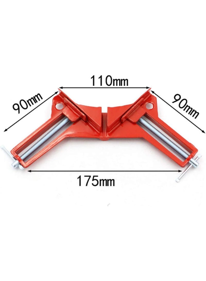 GGOOT Hardware Tools Right Angle Clip Right Angle Fixed Reinforced 90° Right Angle Clamp DIY Glass Fish Tank Quick Fixing Clip Picture Frame Clip Wood Frame Clip 2pcs  - Image 3