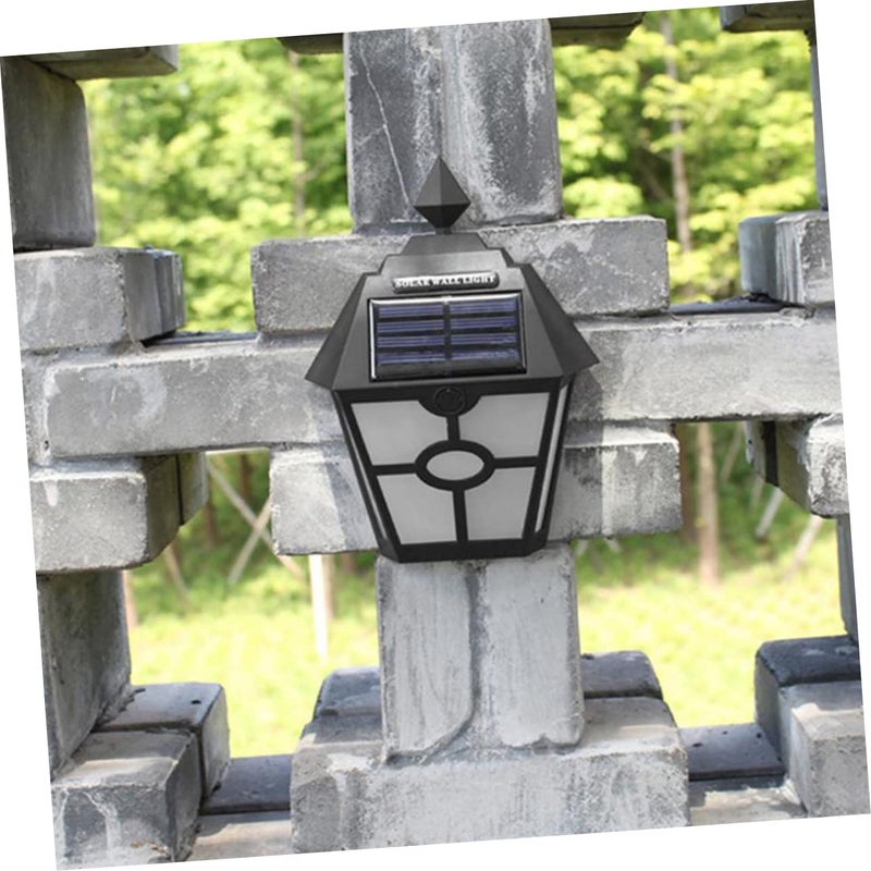 Solar Hexagon Wall Lights Outdoor 2 Pack Warm White Garden Corridor Easy Install - Image 4