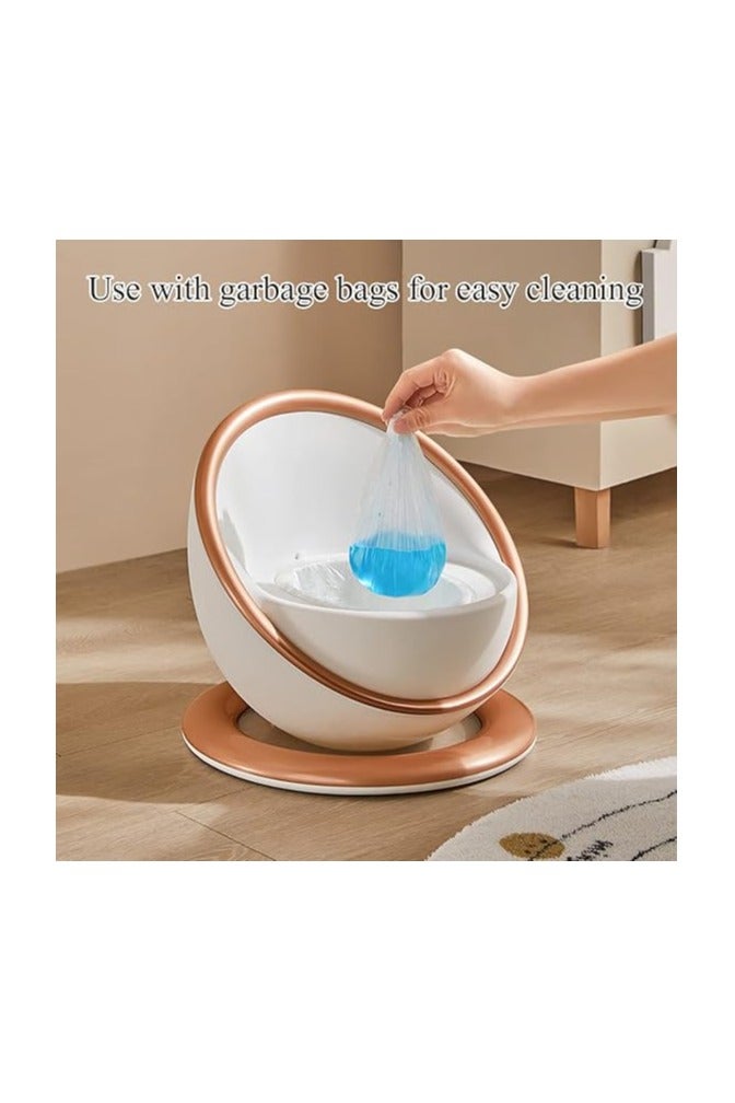 Space Capsule Children's Commode Chair for Home Use, with a 360-degree anti-slip circular base, easy-to-clean divided design that turns into a small stool, silver - Image 2