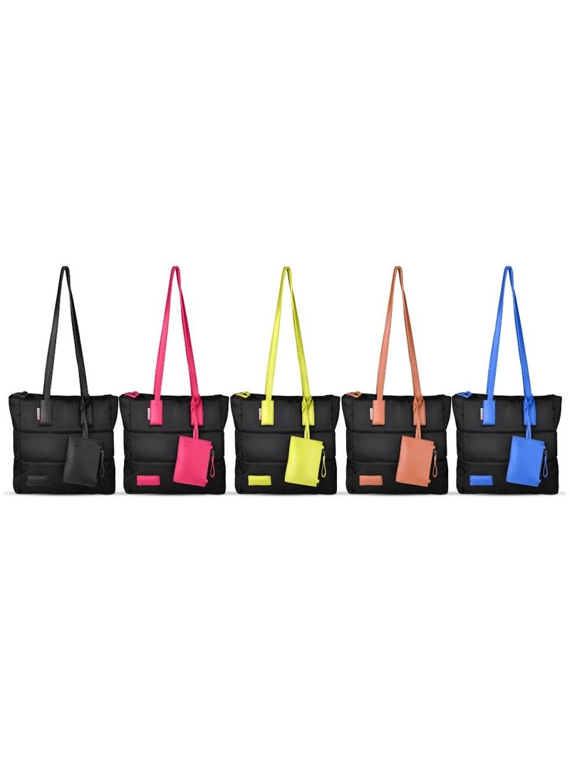 B.S COLLECTION - Soft Canvas B.S bag tote bag and shoulder bag for girls - blue - Image 1