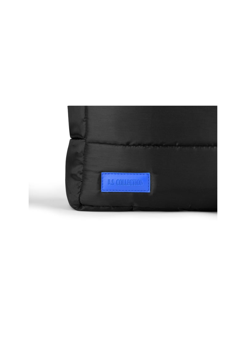 B.S COLLECTION - Soft Canvas B.S bag tote bag and shoulder bag for girls - blue - Image 1