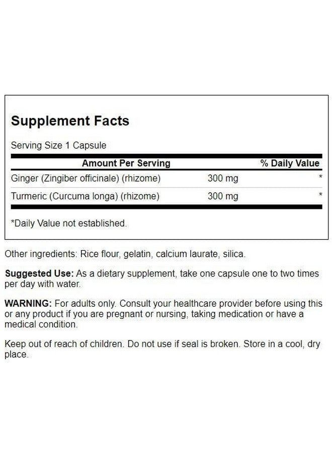 SWANSON Full Spectrum Ginger & Turmeric 60 Capsules - Image 3