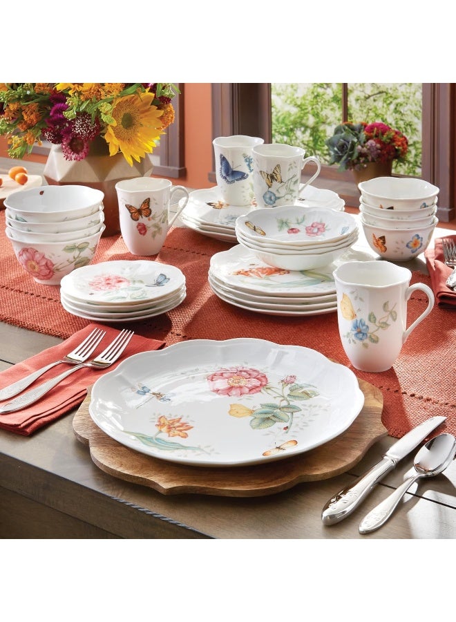 Lenox 865075 Butterfly Meadow 28Piece Dinnerware Set White - Image 4