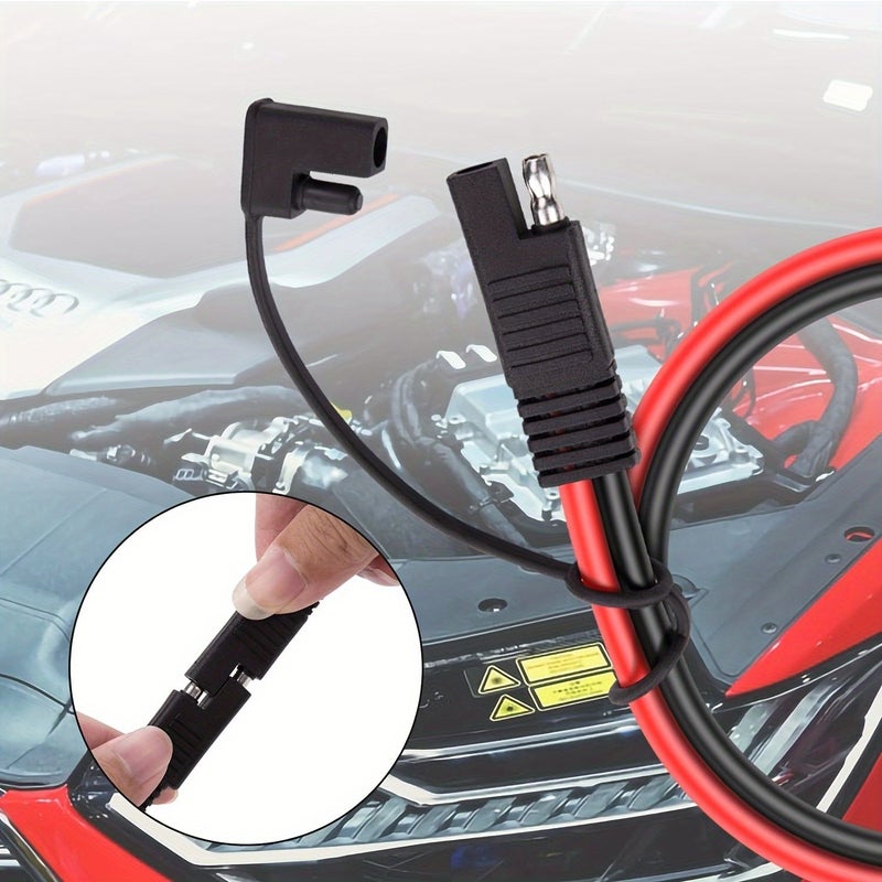 مصهر 15 أمبير، موصل بطارية من نوع SAE، كابل تمديد 10 AWG، بطول 8 أقدام، لشاحن المولد والمركبات الترفيهية (RV) - Image 4