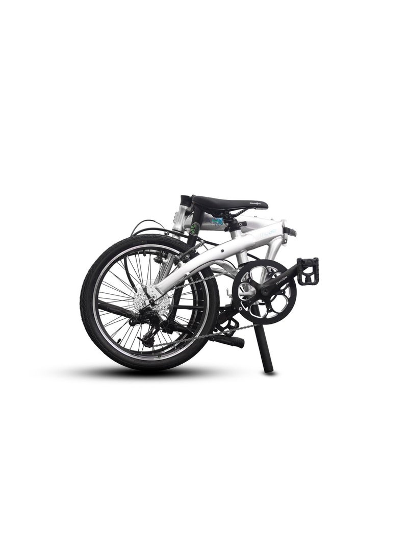 Dahon Mu D9 Folding Bike | 20-inch Wheels, 9-Speed Shimano, Silver - Image 2