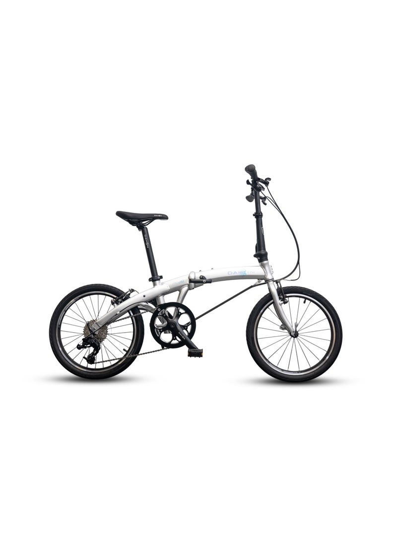 Dahon Mu D9 Folding Bike | 20-inch Wheels, 9-Speed Shimano, Silver - Image 1