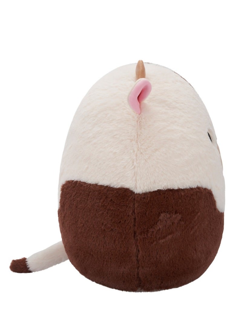 Squishmallows Plush Ronnie Brown and White Cow Fuzzamallows Plush Toy â€“ 30 cm Soft Collectible Stuffed Animal - Image 3
