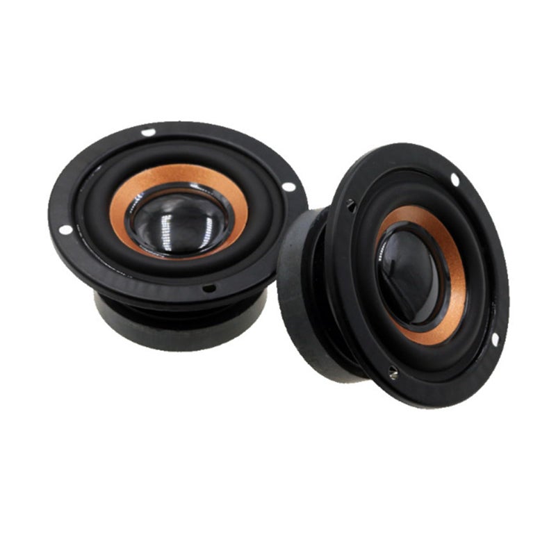 BAIMOQI 1Set 2Inch Full Frequency Speaker Perfect for DIY Projects Low Frequency Subwoofer Loudspeaker Round Waterproof, approx 64mm, As Pictures Shows - Image 1