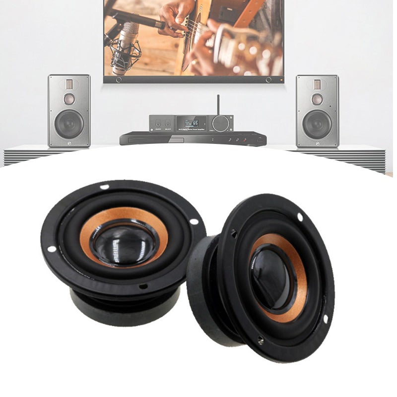 BAIMOQI 1Set 2Inch Full Frequency Speaker Perfect for DIY Projects Low Frequency Subwoofer Loudspeaker Round Waterproof, approx 64mm, As Pictures Shows - Image 2