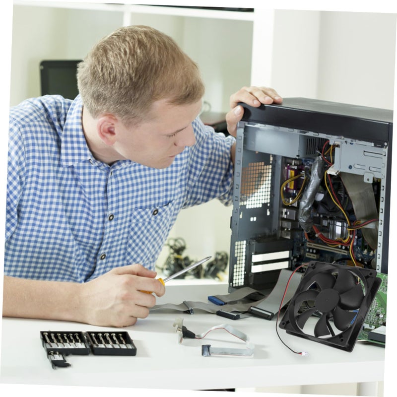 Dual Ball Bearing 120mm Computer Case Cooling Fan Quiet DC Radiator Cooler Enhanced Heat Dissipation - Image 4
