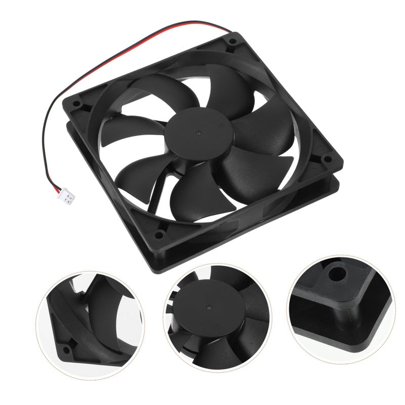 Dual Ball Bearing 120mm Computer Case Cooling Fan Quiet DC Radiator Cooler Enhanced Heat Dissipation - Image 3