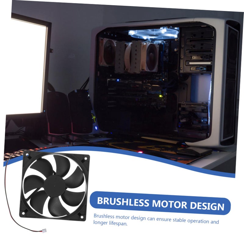 Dual Ball Bearing 120mm Computer Case Cooling Fan Quiet DC Radiator Cooler Enhanced Heat Dissipation - Image 5