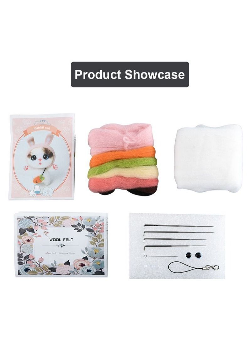 NIBEMINENT DIY Cat Felt Poke Poke 1 Set - Image 4