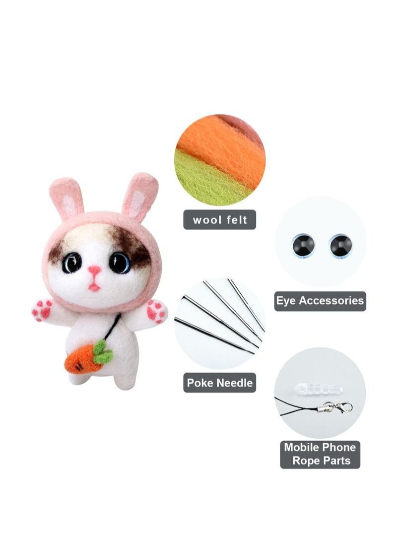 NIBEMINENT DIY Cat Felt Poke Poke 1 Set - Image 5