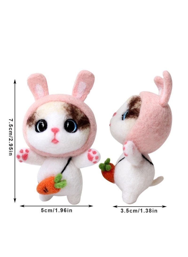 NIBEMINENT DIY Cat Felt Poke Poke 1 Set - Image 2