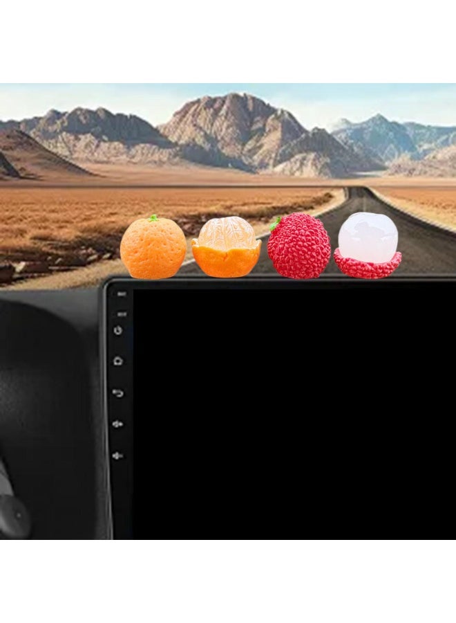 زينات لوحة عدادات السيارات على شكل فاكهة، زينة لوحدة التحكم المركزية، ديكورات داخلية صغيرة للطاولات، أرفف الكتب، المطاعم والسيارات - Image 5