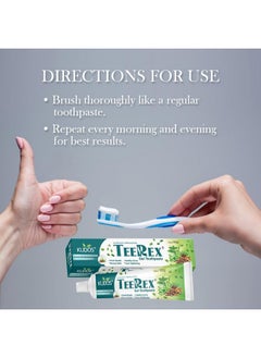 Kudos Kudos Teerex Gel Toothpaste Ayurvedic Formulation Multi Benefit Toothpaste - 100g (2 of Pack)  - Image 4