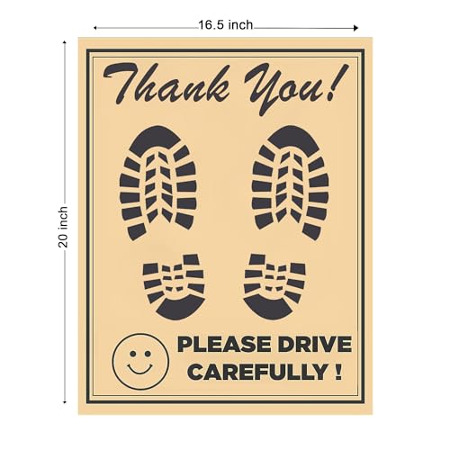 OTO2EYE Car Disposable Paper Foot Mat, Universal Size, Brown (100) - Image 3