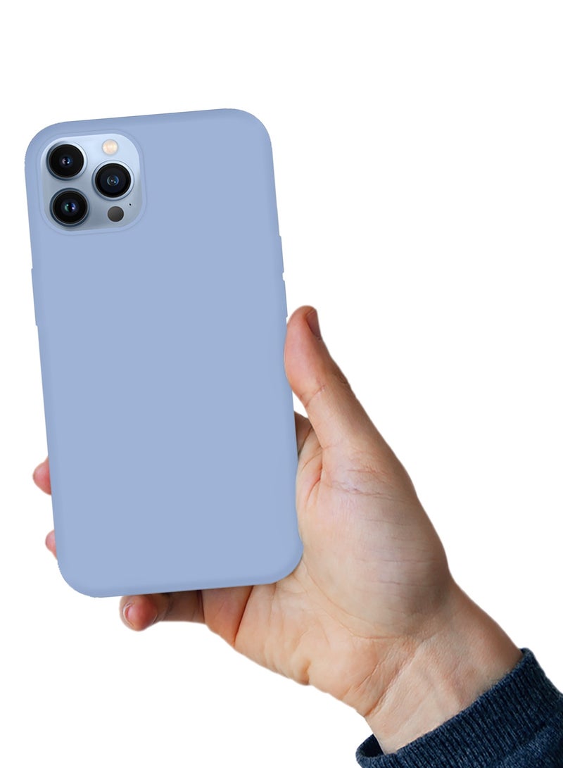 CATANES Protective Soft Silicone Case Cover for iPhone 13 Pro Light Blue - Image 4