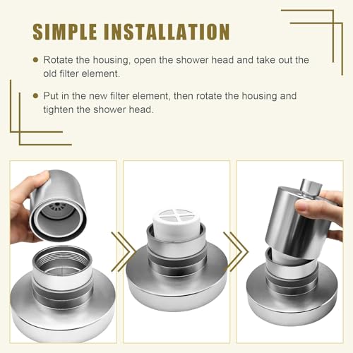 Filymosie Replacement Cartridge Shower Filter for jolie shower head filter (1 pcs) - Image 3