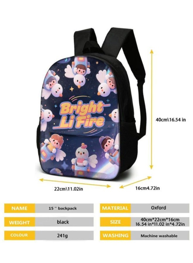 Bright Li Fire Cartoon bag three-piece set, easy to deal with various occasions (available for students, children, friends on outings, mountain climbing, schooling, etc.) | Shoulders + handbags + stationery bags | Back to school season/festival gifts - 114 - Image 5