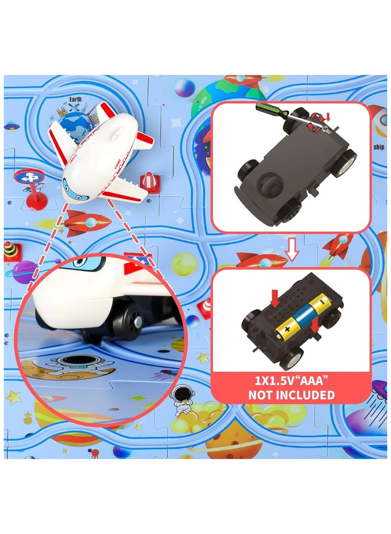 Educational Electric Car Track Puzzle for Kids - 25 Interactive Pieces for Kids' Learning with Car, Track, and Road Supplies - Image 4