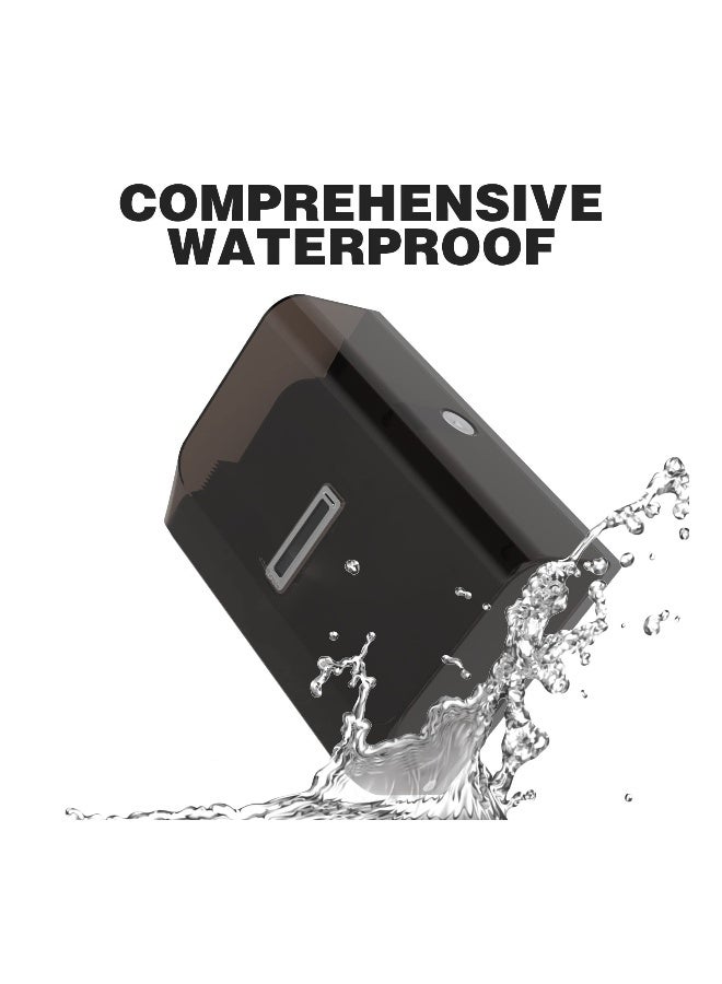 Paper Towel Dispenser Wall Mount with Key Lock, Adhesive Multifold C-Fold Hand Towel Dispenser, for Office Bathroom Kitchen and Restaurant Disposable Hand Towels Wall Hangin, Black - Image 3