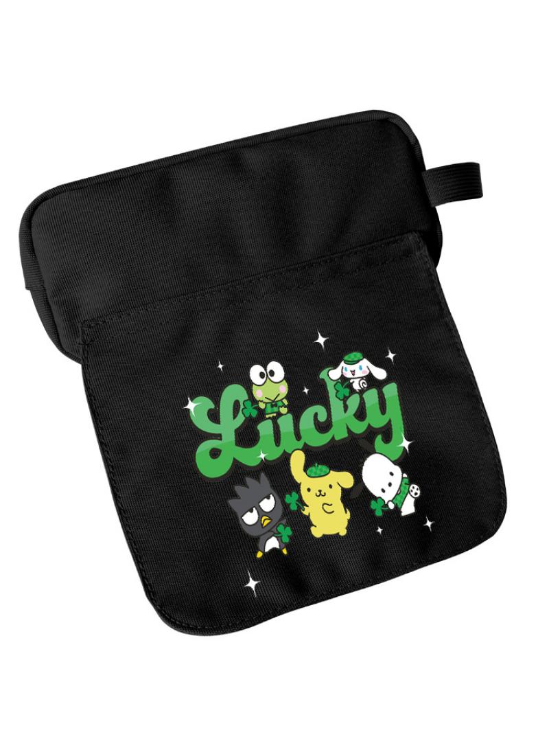 إسكدنيا Cartoon Print Large Capacity Pencil Case Double Canvas Pencil Box Black-H - Image 2