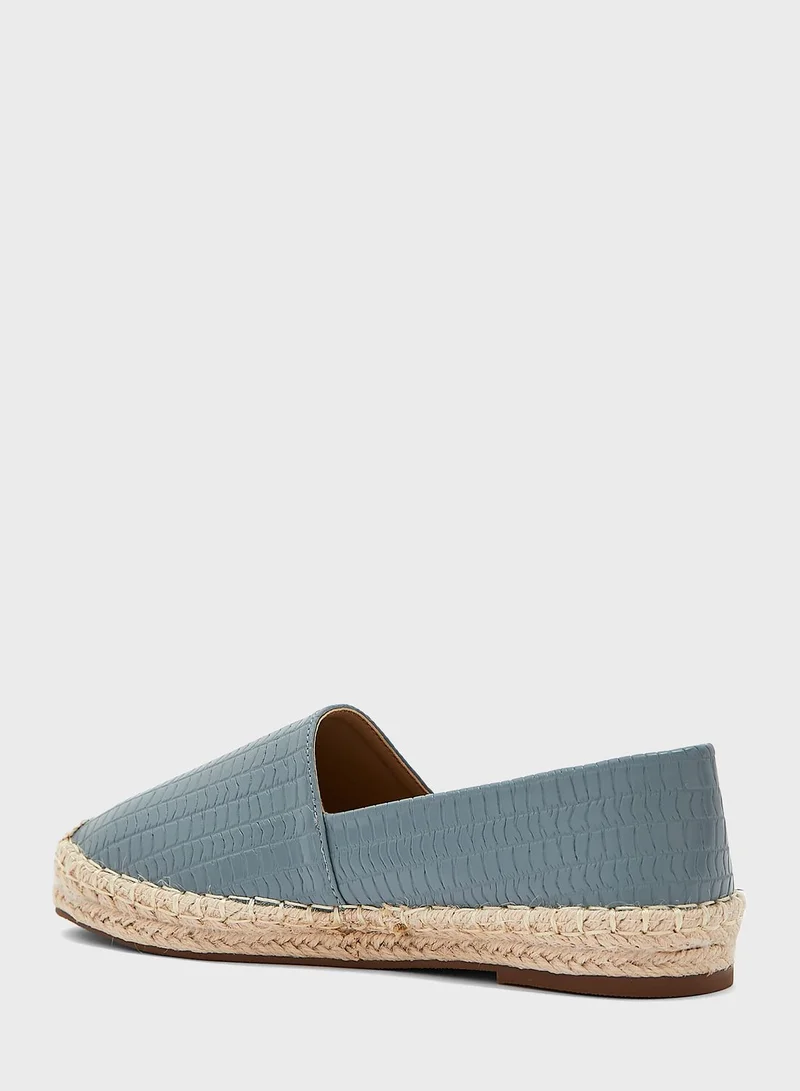 Ginger Textured Flat Espadrille