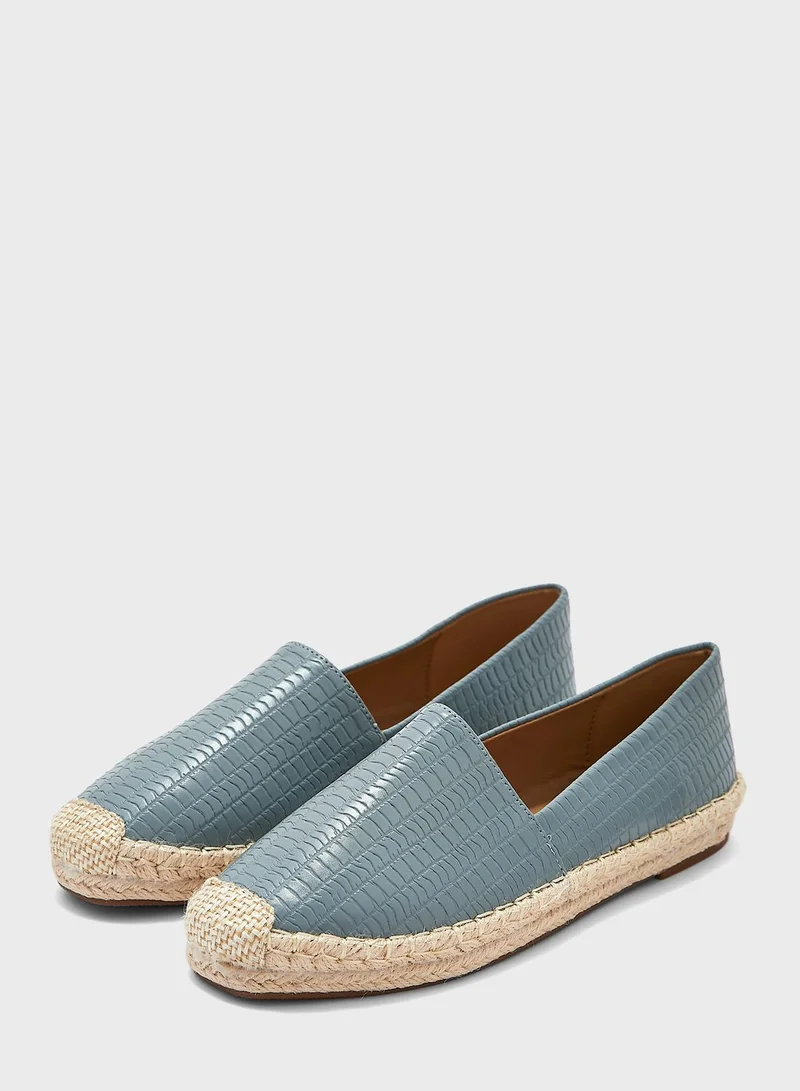 Ginger Textured Flat Espadrille