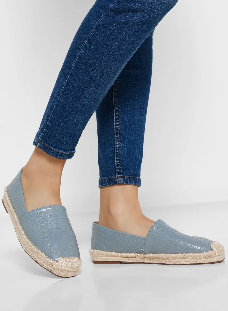 Ginger Textured Flat Espadrille