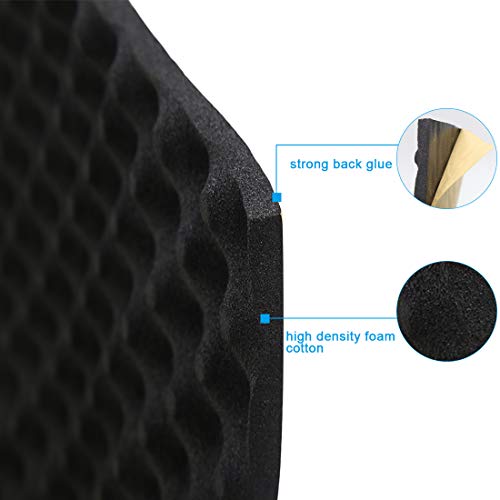 uxcell Studio Sound Acoustic Absorption Car Heatproof Foam Deadener 19.7"x118" 16sqft - Image 3