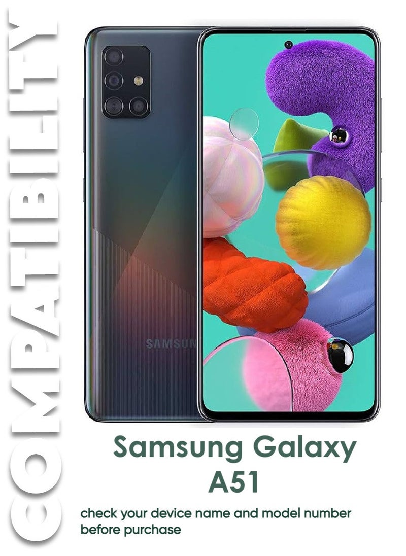 أكاليكس 3 قطع، حماية شاشة، لهاتف سامسونج جالاكسي A51، جودة ممتازة. - Image 3