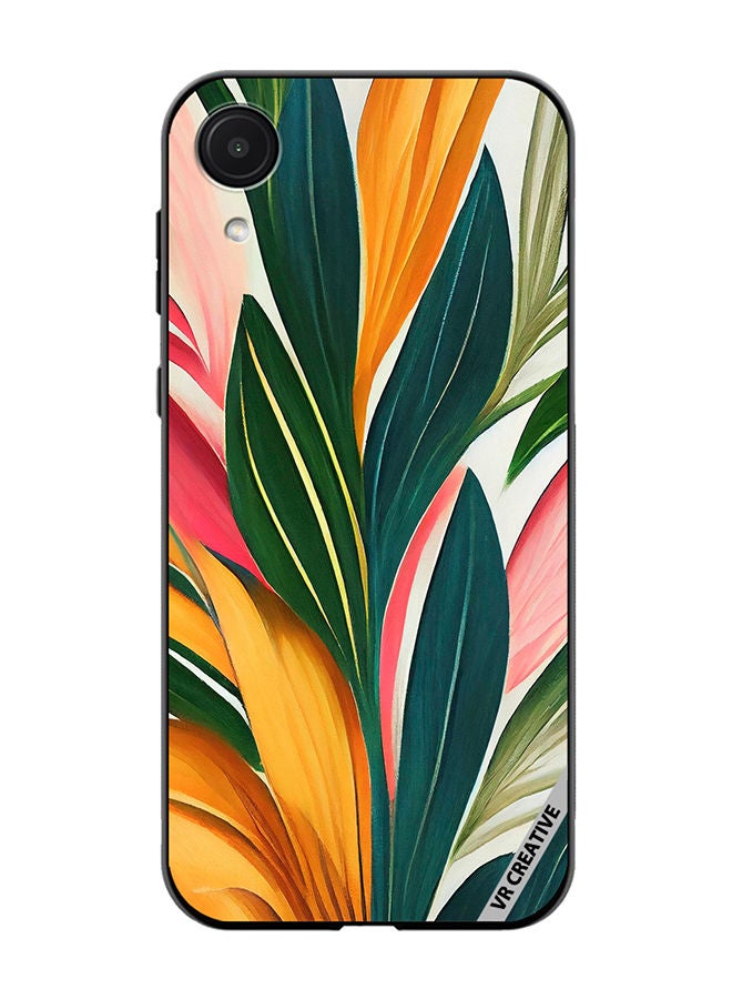 VR CREATIVE Protective Case Cover For Samsung Galaxy A03 Core Backdrop Of Abstract Bright Style Flowers And Tropical Design Multicolour - Image 1