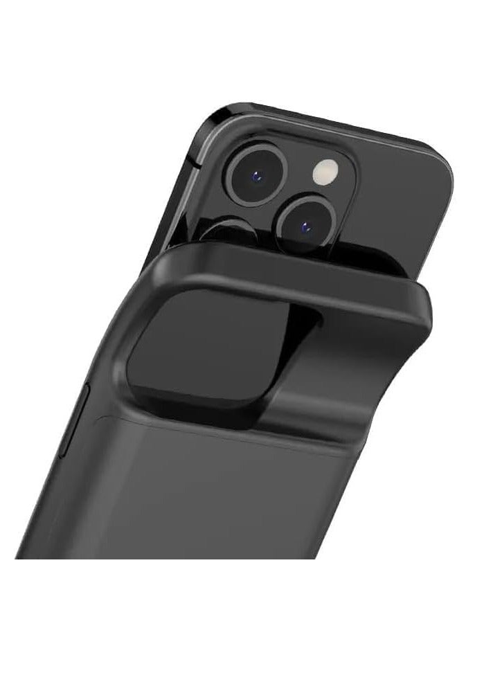 Battery Case For iPhone 14 Pro Max 7000mAh Ultra Slim Portable Charger Case Rechargeable Battery Pack Charging Case Compatible for iPhone 14 Pro Max 6.7 Inch - Black - Image 3