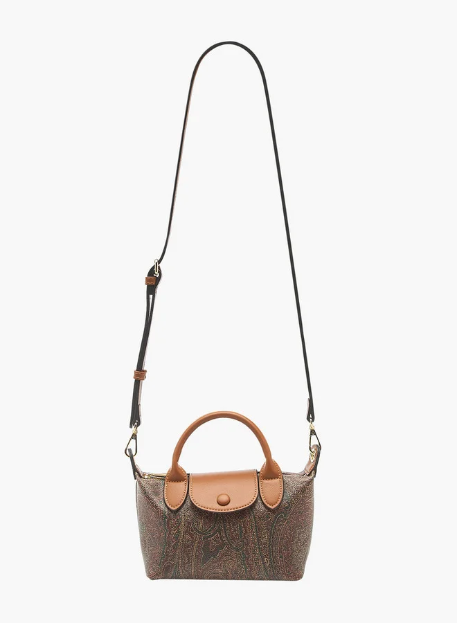 Celeste Printed Tote Bag with Double Handle and Zip Closure