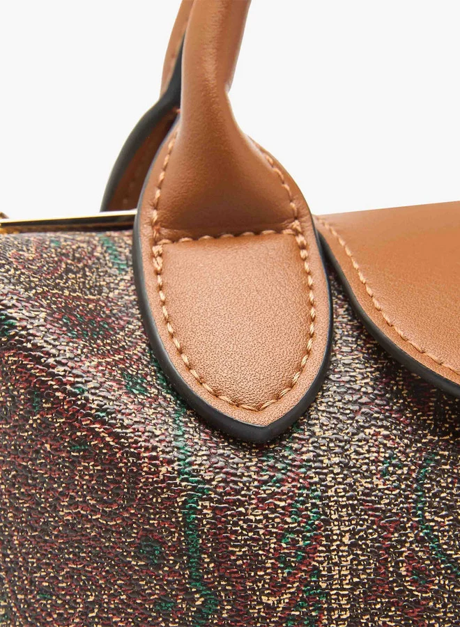 Celeste Printed Tote Bag with Double Handle and Zip Closure