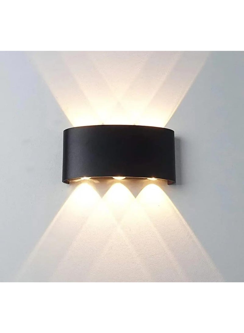 Set of 2 Up and Down Triple Wall Sconce Lights in Luxury Black Finish Decorative Modern LED Wall Lamps for Interior and Exterior Lighting Home Entryways and Garden Walls Weather Resistant Modern Design - Image 5