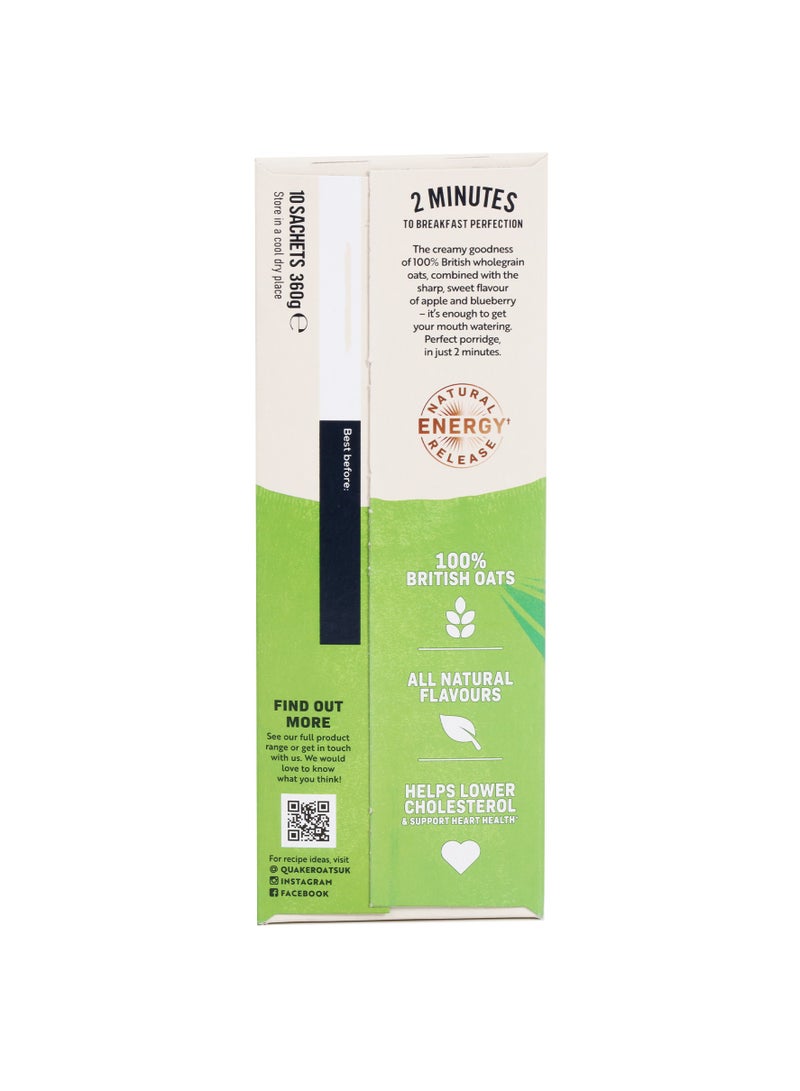 Quaker Oat So Simple Apple & Blueberry Porridge (10 Sachets) 360g - Image 3