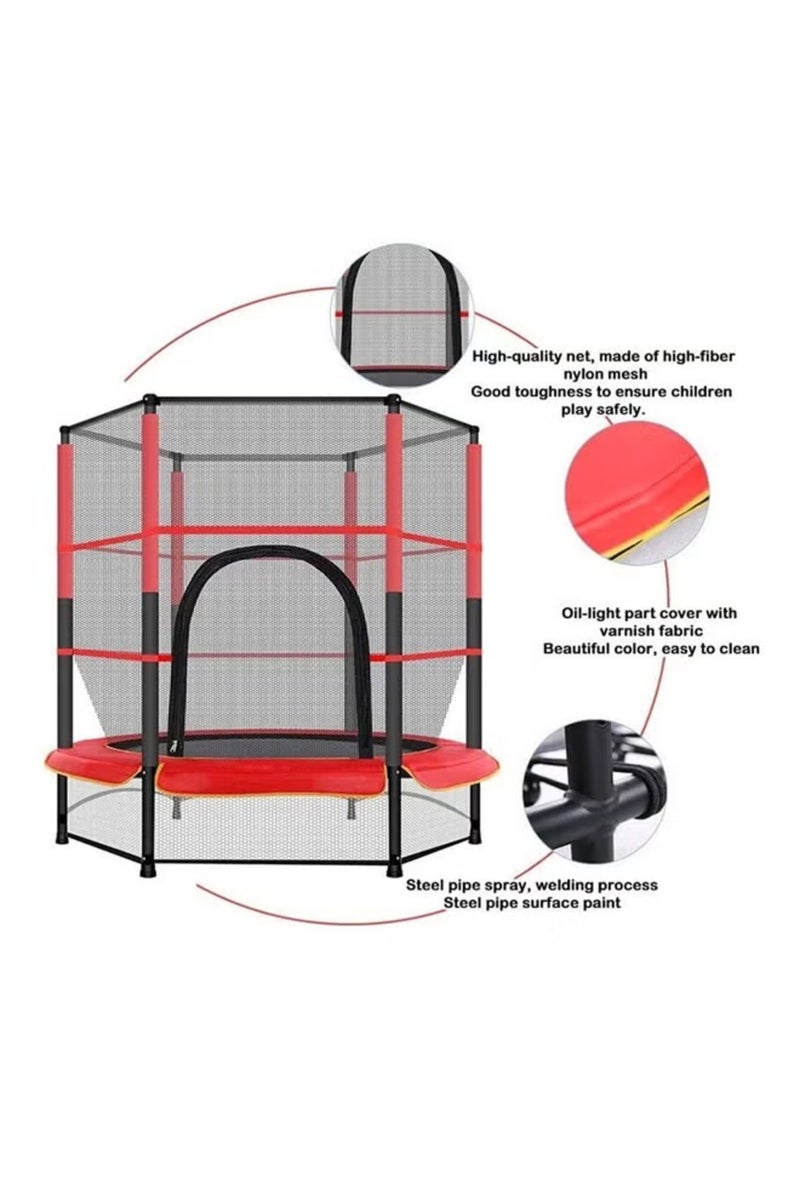 REXA 5.5-Foot Red Jumping Trampoline for Kids - Image 5